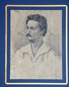 Portret van de Decembrist Sergey Krivtsov 1802-1864 door Dmitri Petrovich Oznobishin