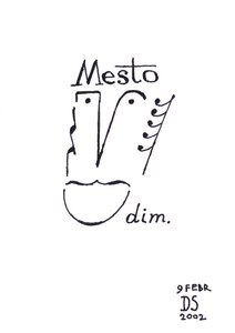 Mesto - een karikatuur van een gezicht getekend met muzieknotatie