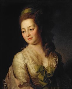 Russisch: "Portret van Maria Dyakova" Portret van Maria Dyakova