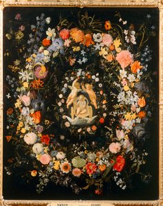 De triomf van de liefde met bloemen ... door Domenichino (1581 1641)