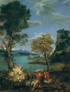 Landschap met Mozes en de Brandende Braamstruik
