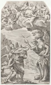 De doop van Christus, 1670-1731 door Domenico Bonavera