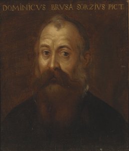 Portret van de kunstenaar door Domenico Brusasorci
