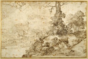 Landschap met astrologie