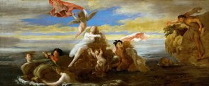 Galatea en Polyphemus door Domenico Fetti or Feti