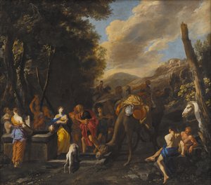 Rebecca en Eliezer bij de Bron