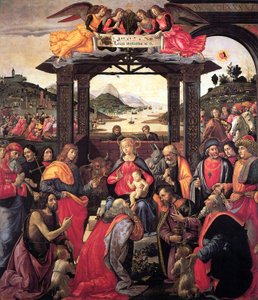 Aanbidding van de Wijzen uit de Ospedali degli Innocenti door Domenico Ghirlandaio