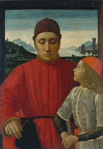 Francesco Sassetti en zijn zoon Teodoro