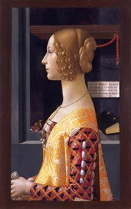 Portret van Giovanna Tornabuoni door Domenico Ghirlandaio