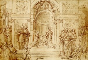De engel verschijnt Zacharias in de tempel