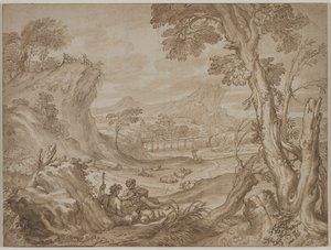 Landschap met herders, ca. 1700