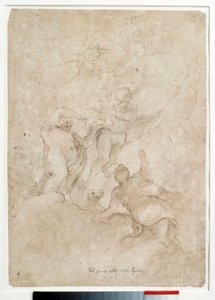 Jupiter vertrouwt Bacchus toe aan Mercurius