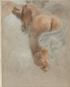 Studie voor de allegorische figuur van aardse harmonie door Domenico Maria Canuti