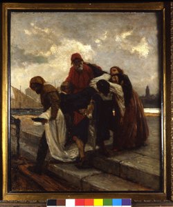 I Due Foscari, schilderij door Domenico Morelli (1826 - 1901) door Domenico Morelli