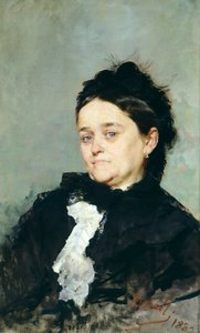 Portret van Virginia Villari door Domenico Morelli