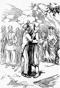 Illustratie door Domenico Natoli (1885-1968) voor Koning van de bergen, roman van Edmond About (1828-1885) door Domenico Natoli