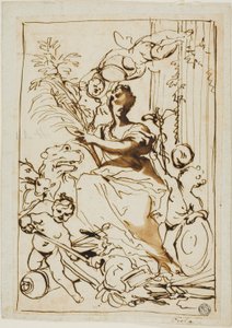 Allegorie op de overwinning door Domenico Piola