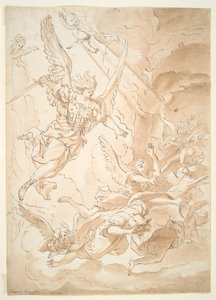 Val van de Opstandige Engelen door Domenico Piola