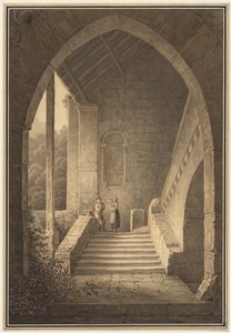 Buiten Trap van een Gotische Ruïne Treppenaufgang einer gotischen Ruine, 1830