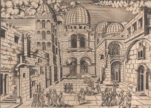 De Heilig Grafkerk, Jeruzalem, ca. 1546 door Domenico dalle Greche