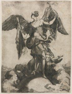 Gloria, 1535 of 1536 door Domenico del Barbiere