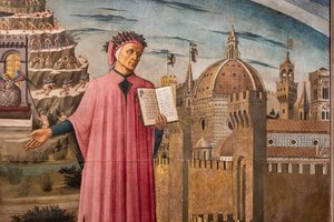De Goddelijke Komedie van Dante Alighieri door Domenico di Michelino