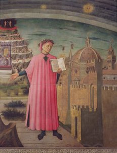Dante leest uit de Goddelijke Komedie (detail)