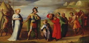 De Matigheid van Scipio (237-183 v.Chr.) door Domenico di Pace Beccafumi  