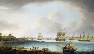 Britse Koninklijke Marine oorlogssquadron in Plymouth, Engeland door Dominic Serres