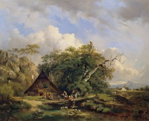 Landschap bij Gutenstein