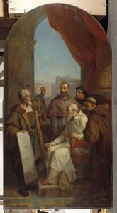 Architectuur: de Italiaanse schilder en beeldhouwer Michelangelo Buonarroti bekend als Michelangelo door Dominique Magaud