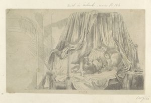 Ledikant door Dominique Vivant Denon (baron) (attributed to)