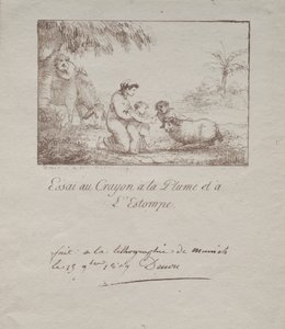 Heilige Familie op de vlucht naar Egypte, 1809 door Dominique Vivant Denon