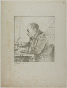 Portret van Volney die zijn Pen Doopt