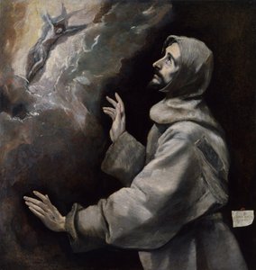 Sint Franciscus Ontvangt de Stigmata door El Greco