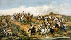Onafhankelijkheid of dood!. Schilderij door Pedro Americo, Museum van Ypiranga (Sao Paulo). Allegorische voorstelling van de onafhankelijkheid van Brazilië op 7/09/1822. door Don Pedro di Figueredo Americo
