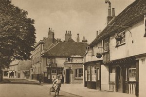 Church Street, Chiswick, met wat vroeger de Burlington Arms was, ca. 1935 door Donald McLeish