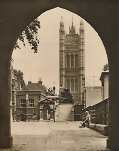 Little Deans Yard in Westminster: Een uitzicht op een Engelse openbare school, ca. 1935