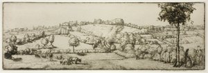 Landschap, Bretagne door Donald Shaw MacLaughlan