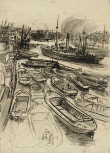 Londen aan de Theems door Donald Shaw MacLaughlan