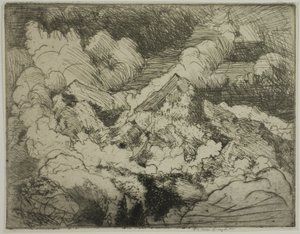 Bergtoppen door Donald Shaw MacLaughlan