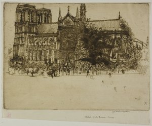 Notre Dame, Parijs door Donald Shaw MacLaughlan