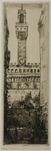 Palazzo Vecchio, Florence door Donald Shaw MacLaughlan