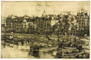 Quai des Grands Augustine, Parijs door Donald Shaw MacLaughlan