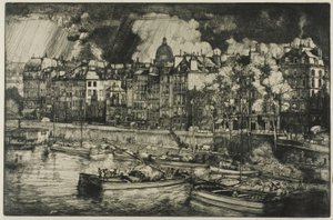 Quai des Grands Augustins, Parijs door Donald Shaw MacLaughlan
