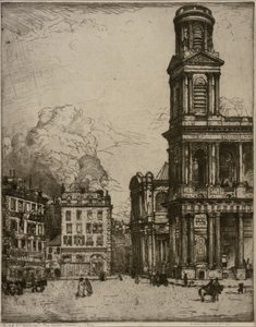 St. Sulpice Parijs, La Grande Tour door Donald Shaw MacLaughlan