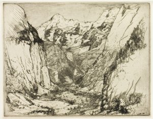De Lauterbrunnen door Donald Shaw MacLaughlan