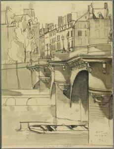 Uitzicht op de Pont Neuf door Donald Shaw MacLaughlan