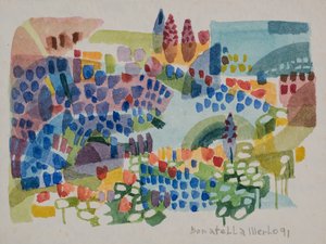 Bloemenveld door Donatella Merlo