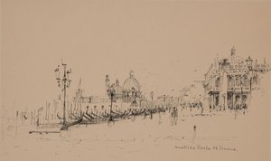De gondels van het San Marcoplein door Donatella Merlo